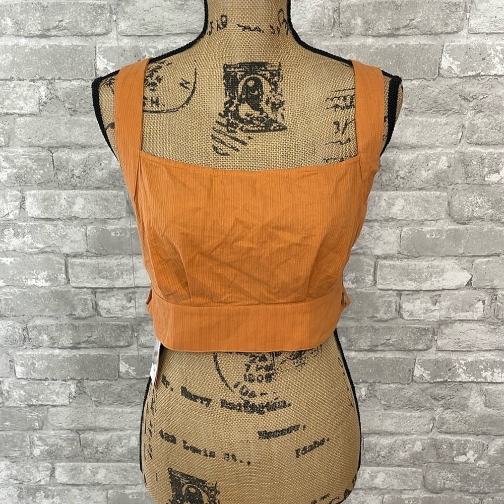 Cider Crisscross Open Back Crop Top